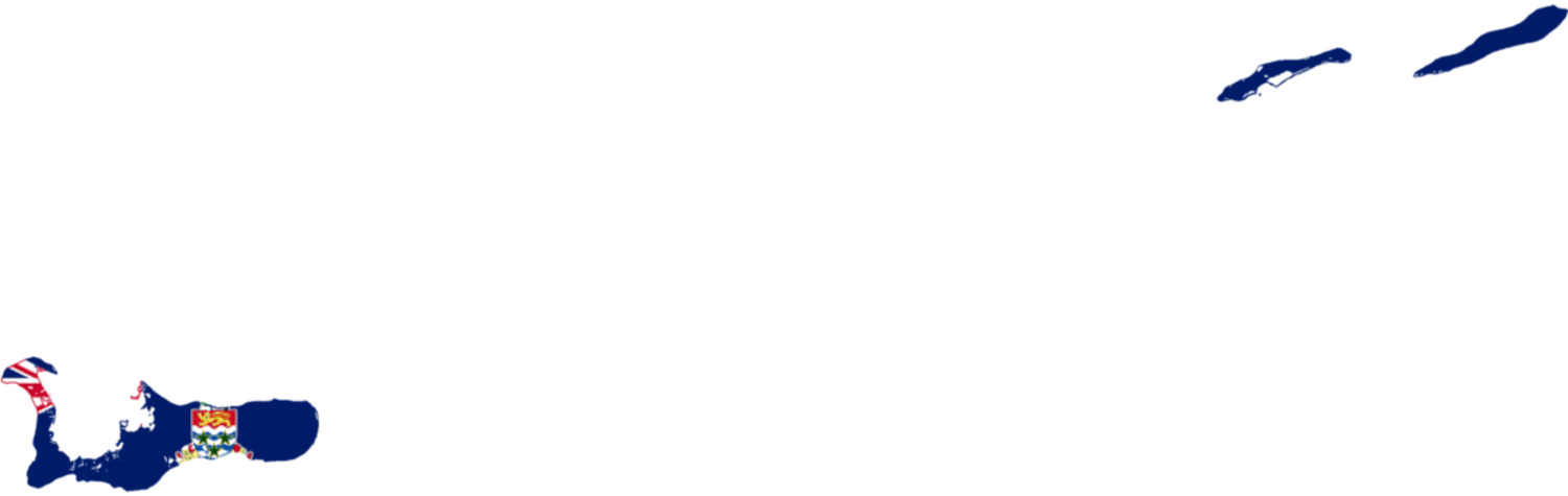 Cayman Islands Flag Map