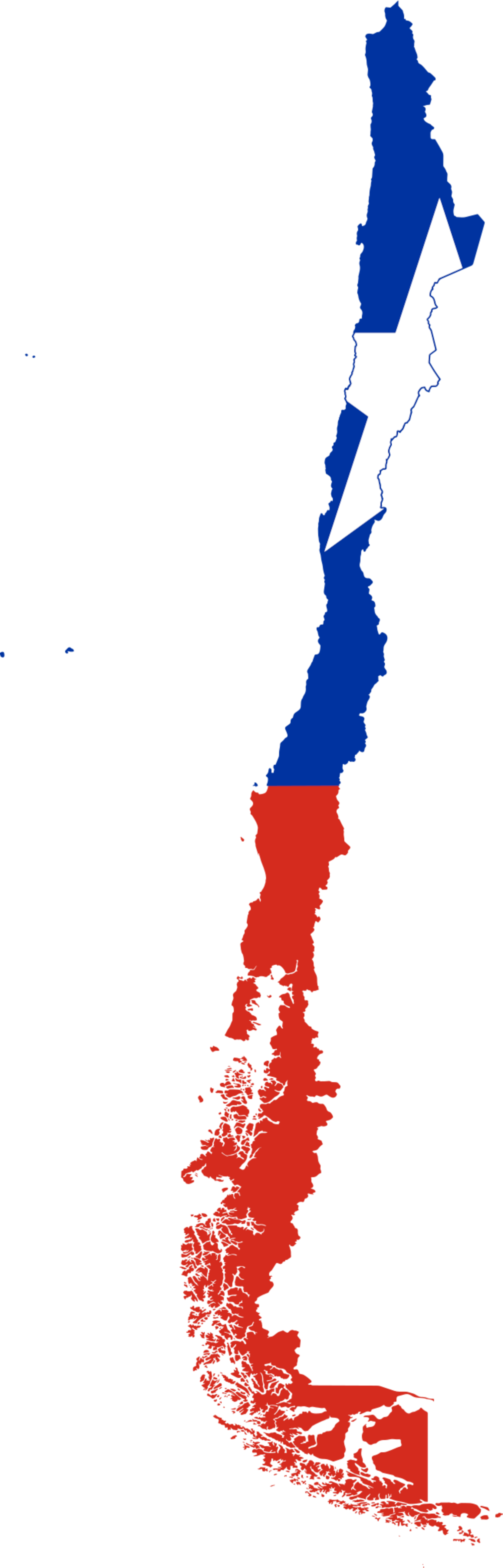 Chile Flag Map