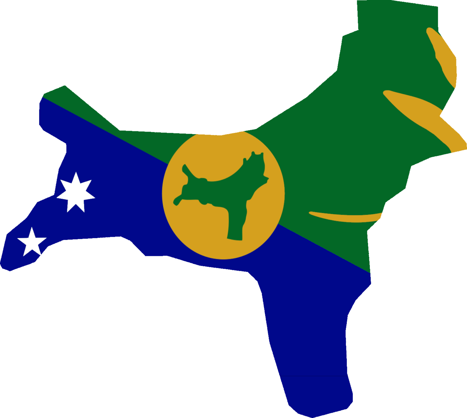 Christmas Island Flag Map