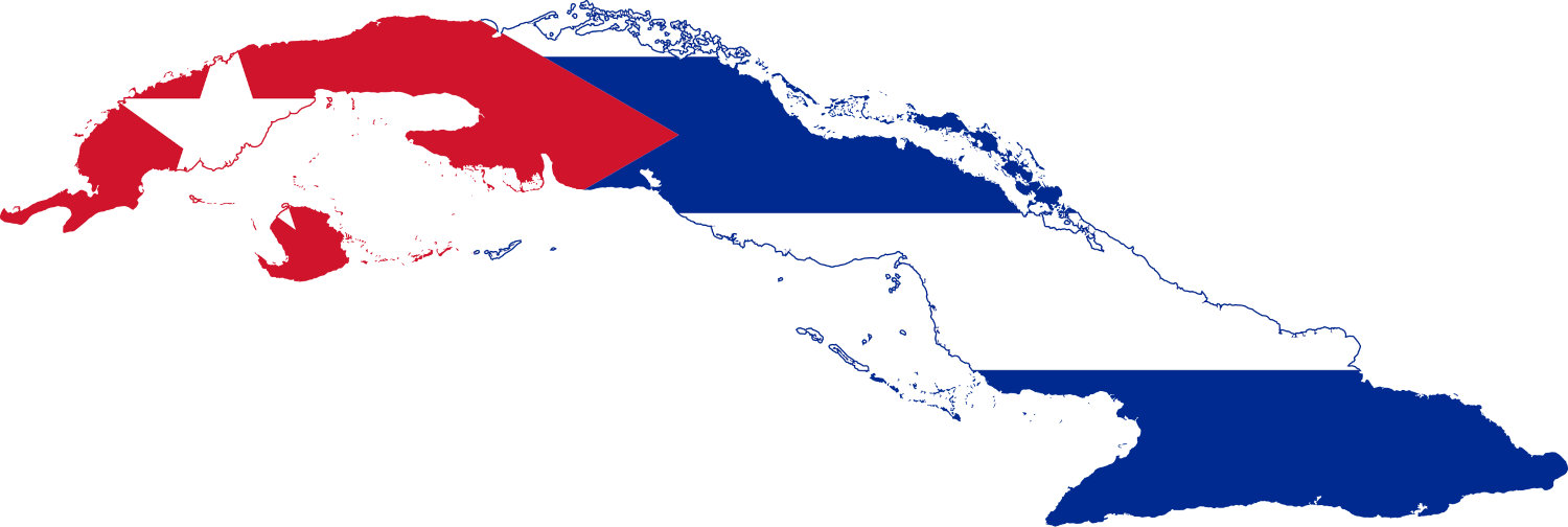 Cuba Flag Map