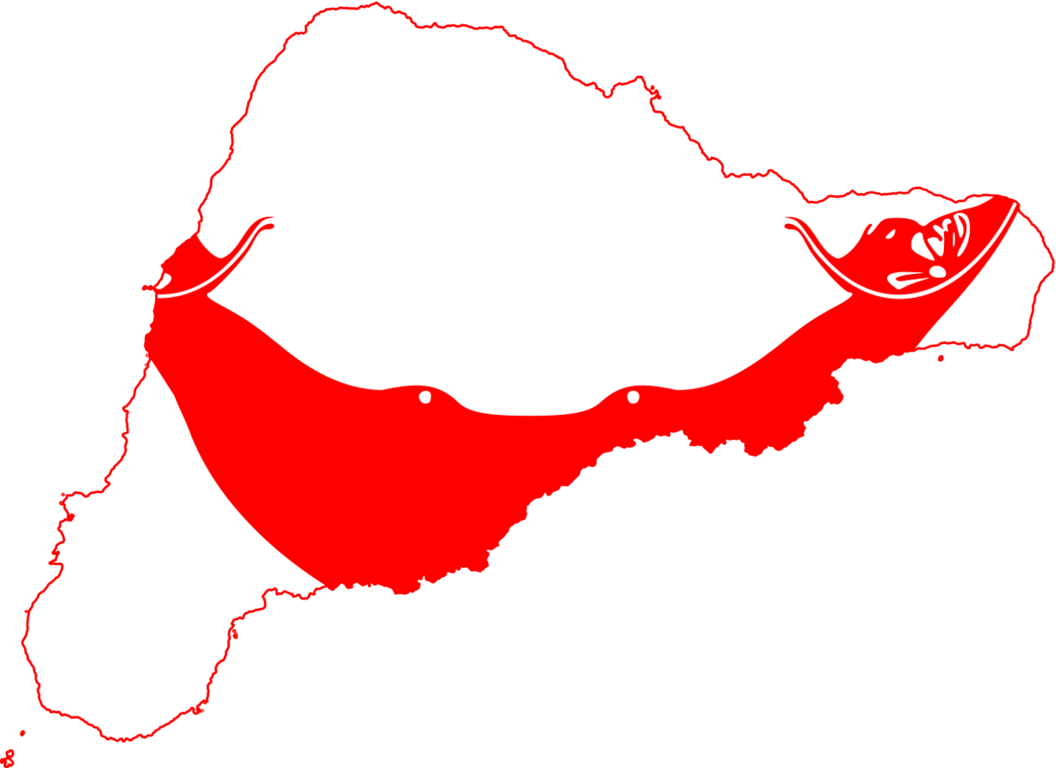 Easter Island Flag Map