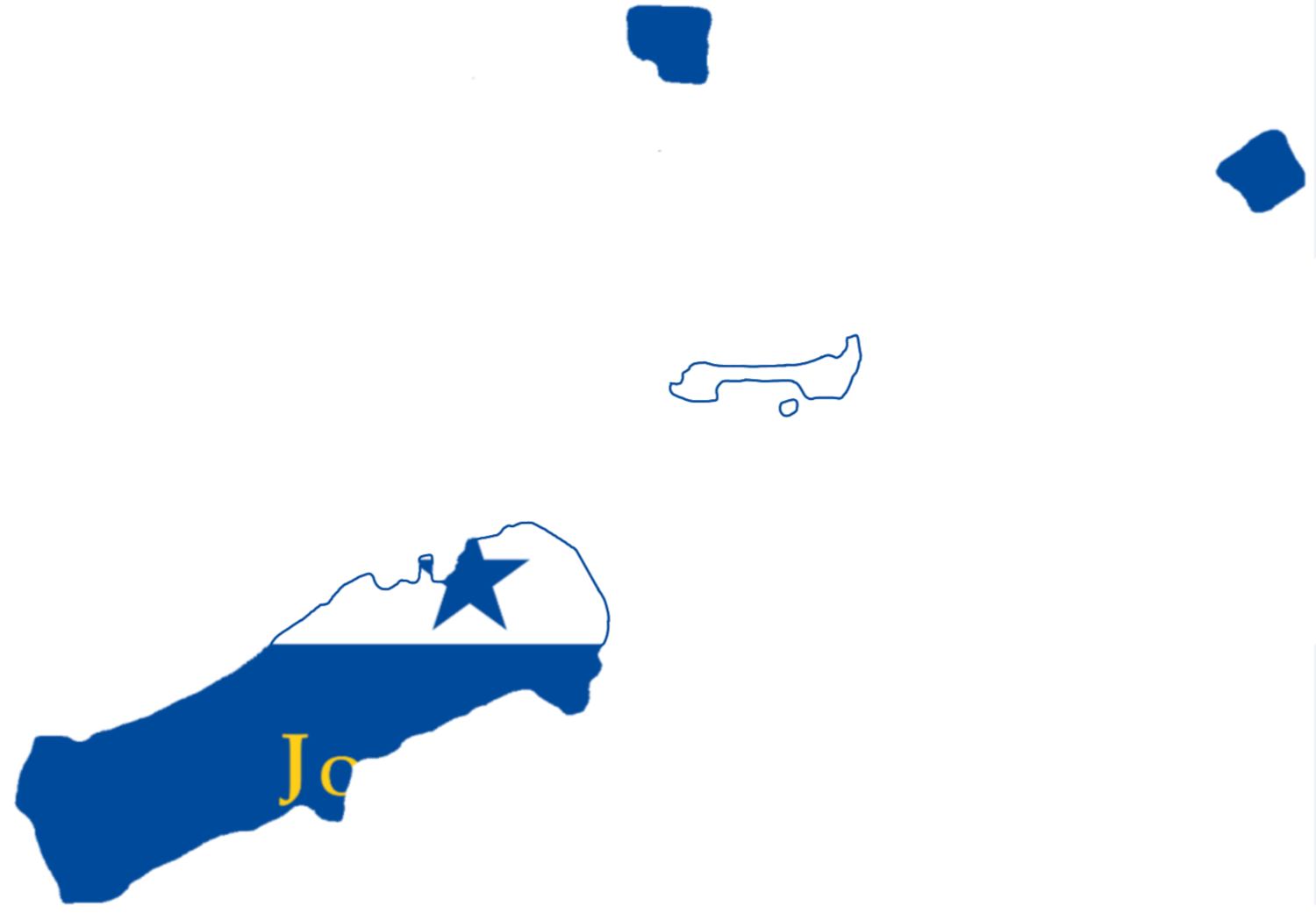 Johnston Atoll Flag Map