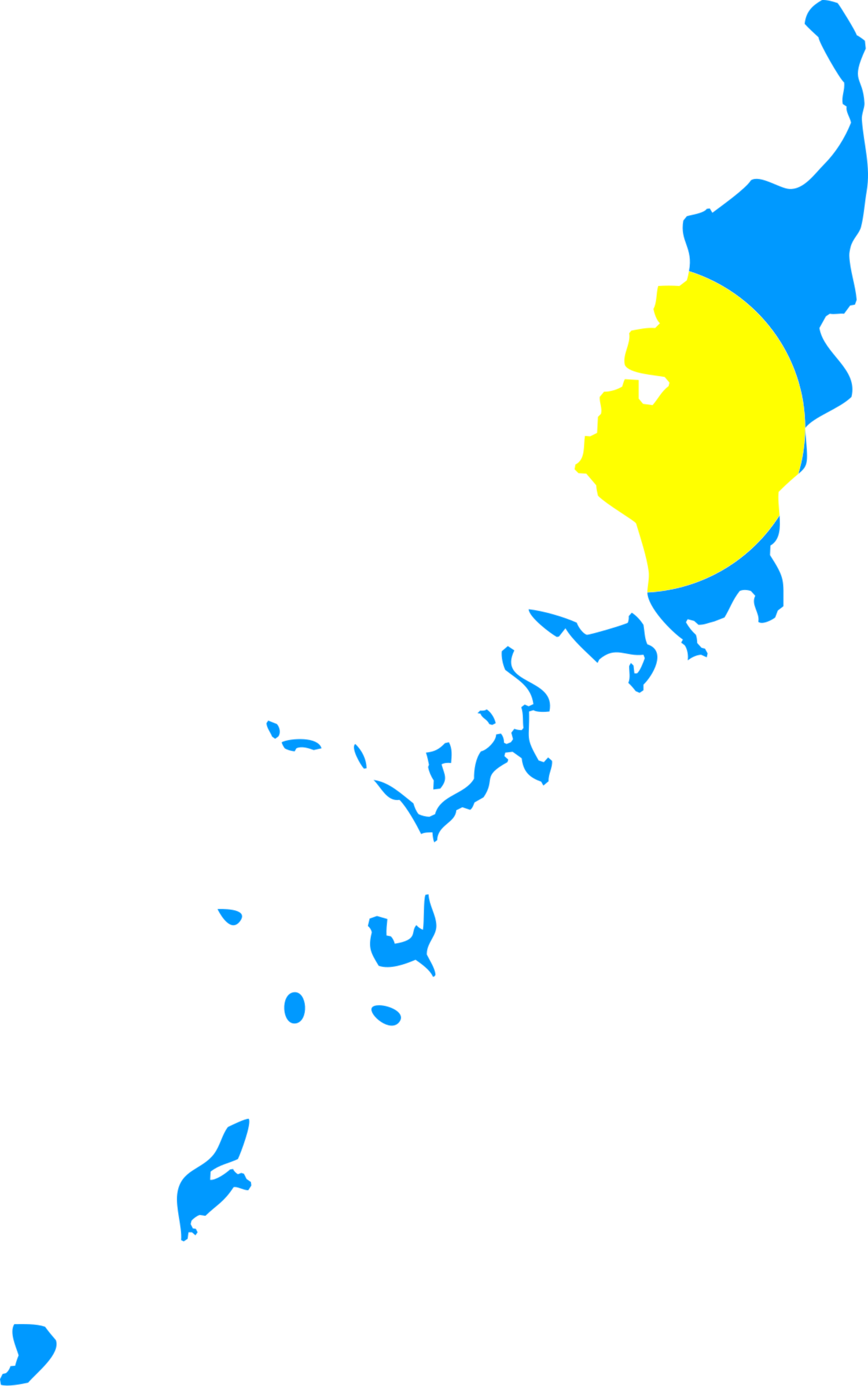 Palau Flag Map