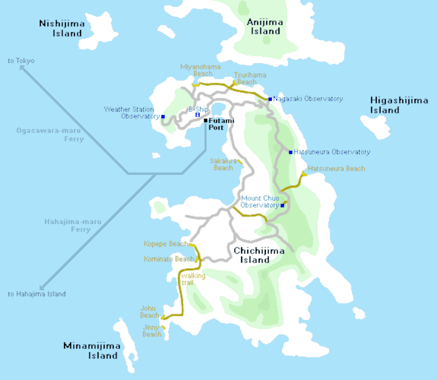Ogasawara Village LocationMap