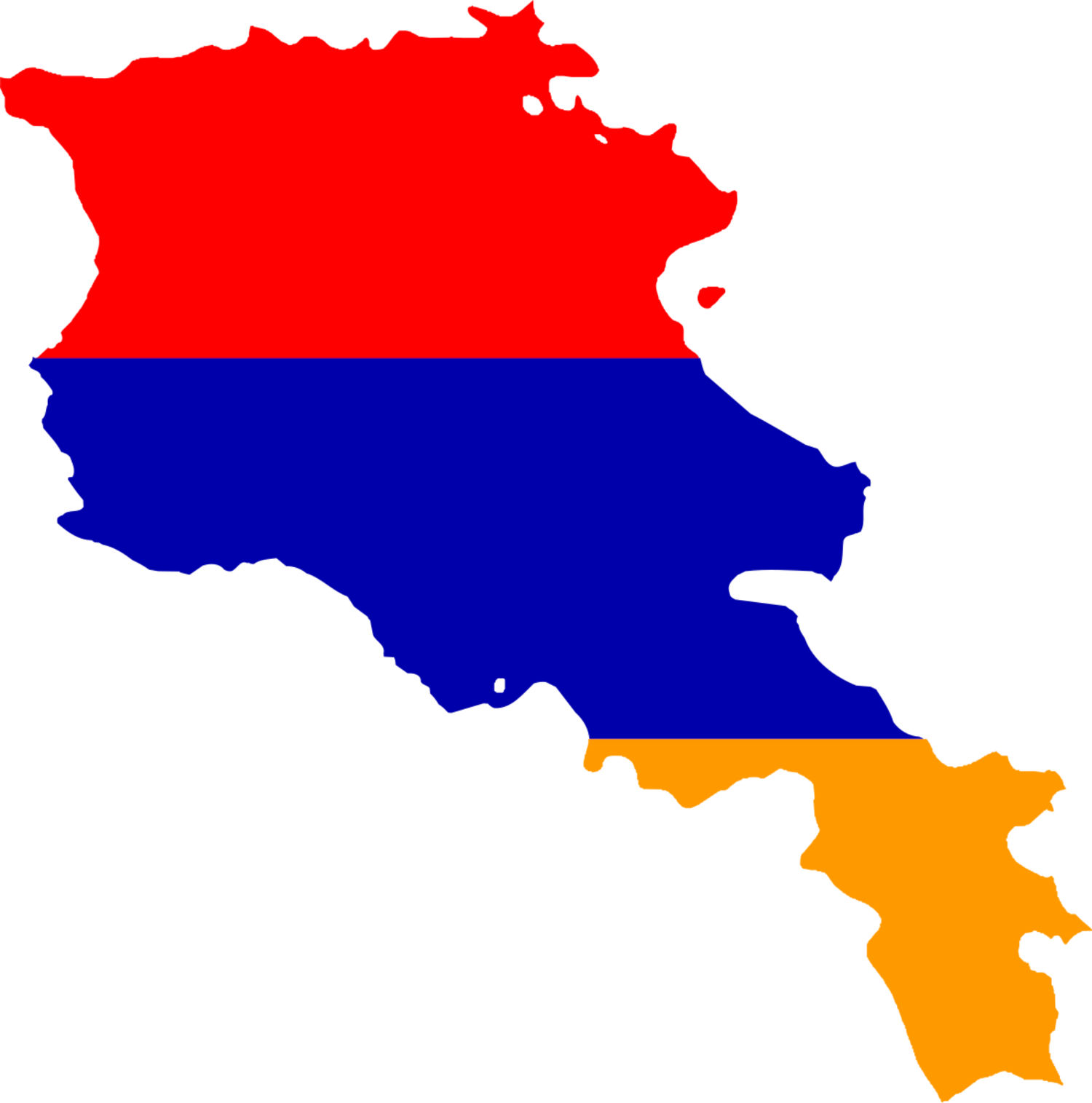 Armenia Flag Map