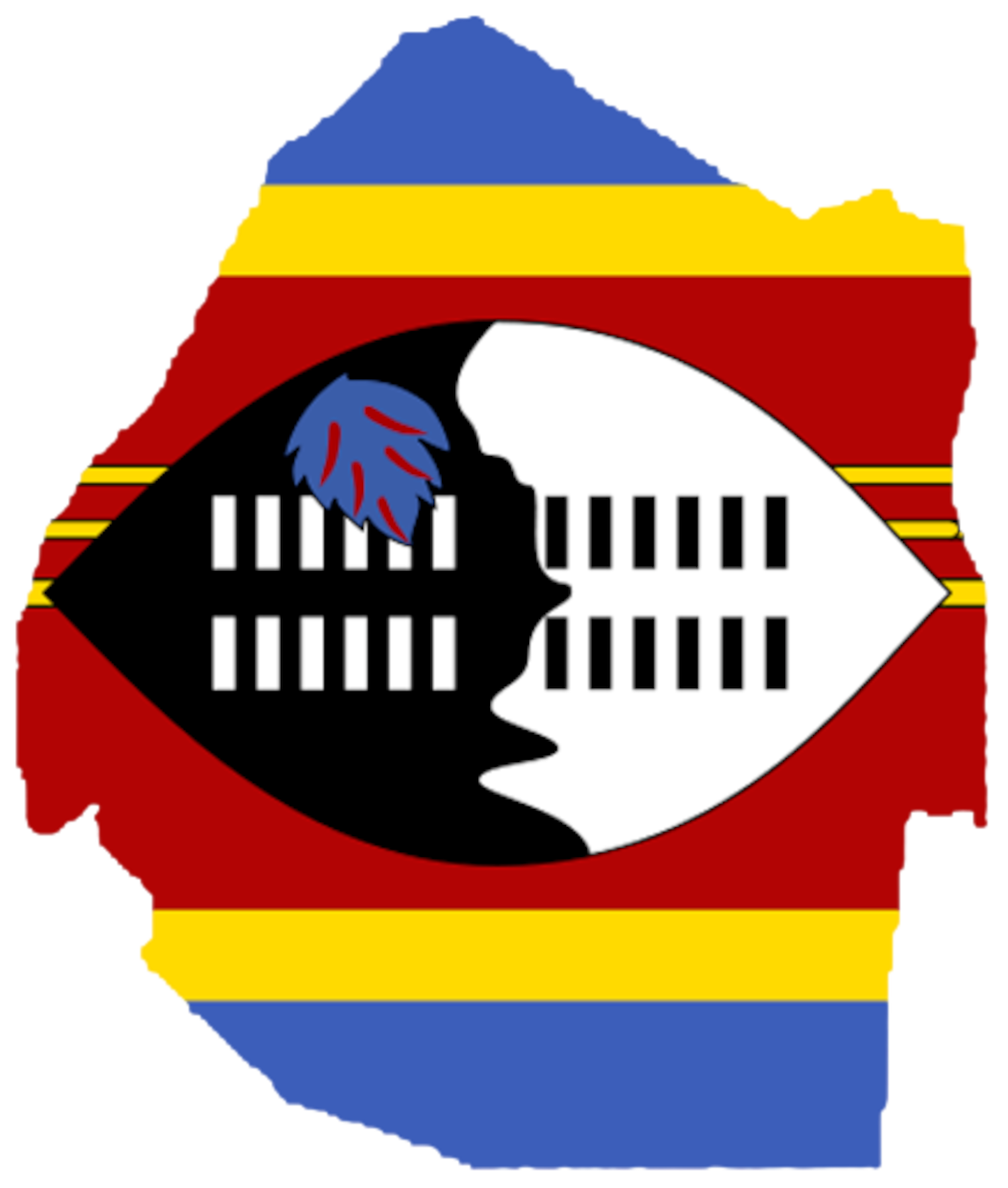 Eswatini Flag Map