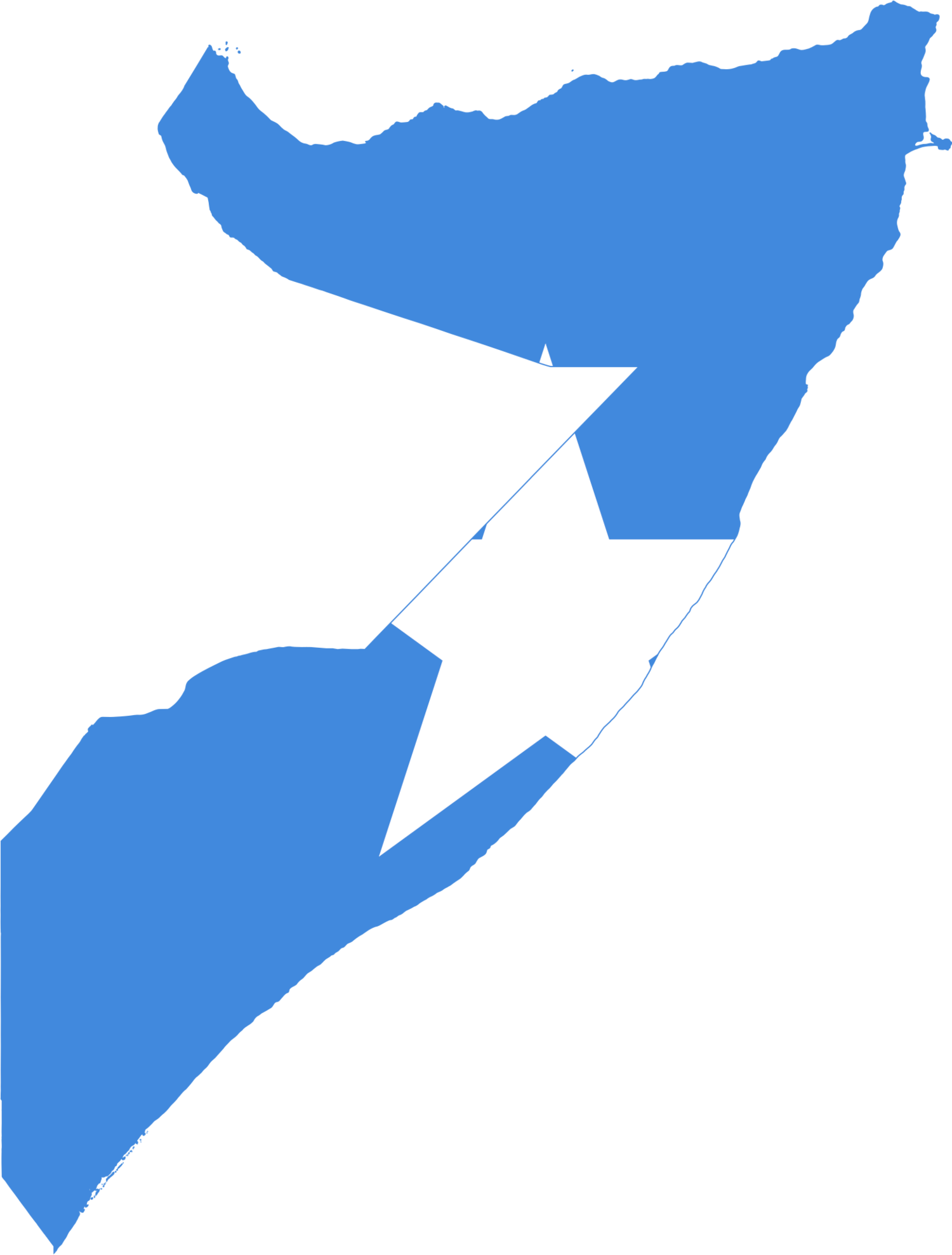 Somalia Flag Map